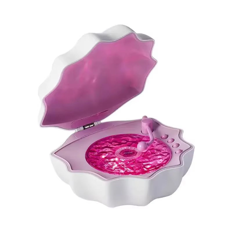 Portable Bluetooth Speaker Retro Design Colorful Projection Light White Noise Sleep Aid Bluetooth Soundbox Wireless Music Player