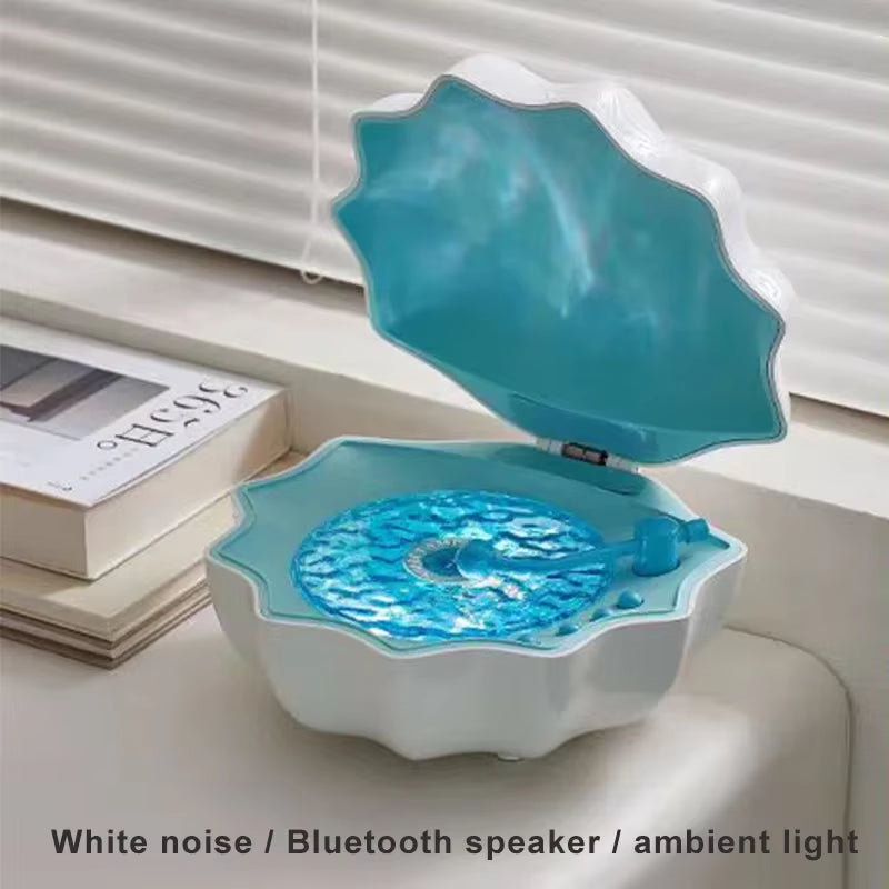 Portable Bluetooth Speaker Retro Design Colorful Projection Light White Noise Sleep Aid Bluetooth Soundbox Wireless Music Player